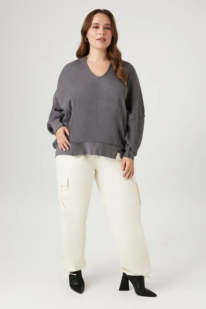 Buy Forever 21 women plus size cargo pocket style drawstring pants
