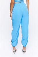 Women's Snap-Button Joggers in Azure Medium