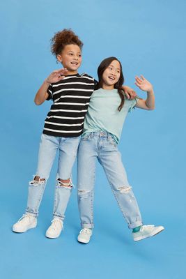Girls Organically Grown Cotton Jeans (Kids) in Denim, 5/6