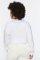 Women's Palm Beach Graphic Pullover White/Blue,