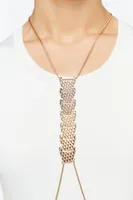 Women's Geo Caged Body Chain in Gold