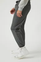 Men Nylon-Blend Drawstring Joggers Dark