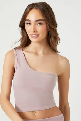 Women's One-Shoulder Crop Top