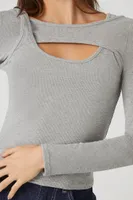 Women's Cutout Fitted Top Heather