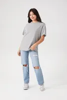 Women's Oversized Boyfriend Crew T-Shirt Small