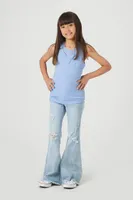 Girls Ribbed Layered Tank Top (Kids)