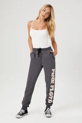 Women's Pink Floyd Graphic Joggers in Charcoal Large