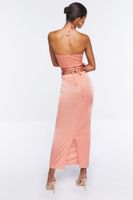 Women's Slinky Halter Top & Maxi Skirt Set Large