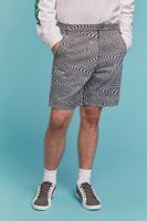 Men Airwalk Checkered Shorts in Black/White, 29