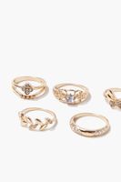 Women's Butterfly Ring Set in Gold, 7