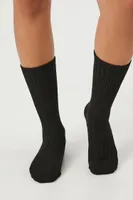 Ribbed Crew Socks