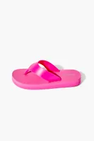 Women's Thick Flip Flops in Hot Pink Small