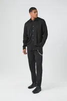 Men Satin Long-Sleeve Shirt