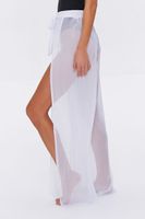 Women's Mesh Swim Cover-Up Pants in White Large