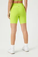 Women's Active High-Rise Biker Shorts in Neon Yellow Large