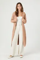 Women's Hooded Duster Cardigan Sweater