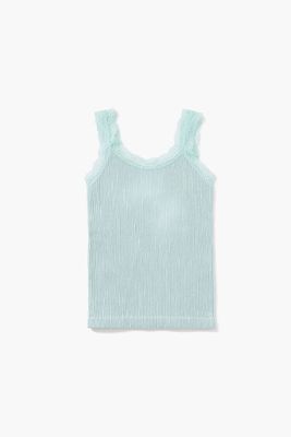 Girls Seamless Lace-Trim Tank Top (Kids)