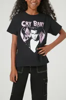 Girls Cry Baby Graphic T-Shirt (Kids) Black,