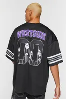 Men Mount Westmore Embroidered Varsity Tee Black