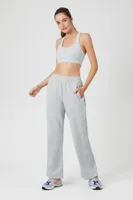 Women's Active French Terry Pants in Heather Grey Large