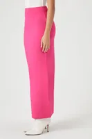 Women's Chiffon Maxi Column Skirt in Pink Medium