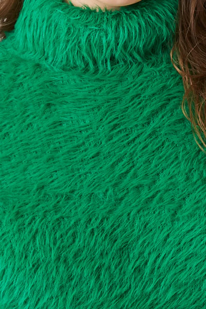 Women's Fuzzy Faux Fur Sweater