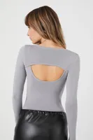 Women's Cutout Combo Bodysuit Harbor Grey