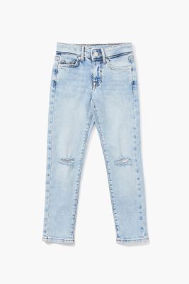 Kids Distressed Jeans (Girls + Boys) in Light Denim, 13/14