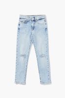 Kids Distressed Jeans (Girls + Boys) in Light Denim, 13/14