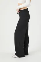 Women's Fleece Drawstring Sweatpants in Black Medium