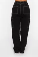 Women's Cotton Cargo Pants in Black Small