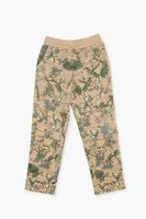 Kids Leaf Print Pants (Girls + Boys) in Taupe, 9/10