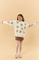 Girls Disney Bambi Pullover (Kids) in Cream, 11/12