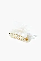 Butterfly Hair Claw Clip in White