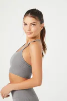 Women's Seamless Strappy Sports Bra Large