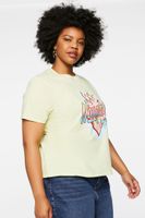 Women's Organically Grown Cotton Graphic T-Shirt in Green, 1X