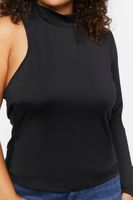 Women's One-Sleeve Cutout Top