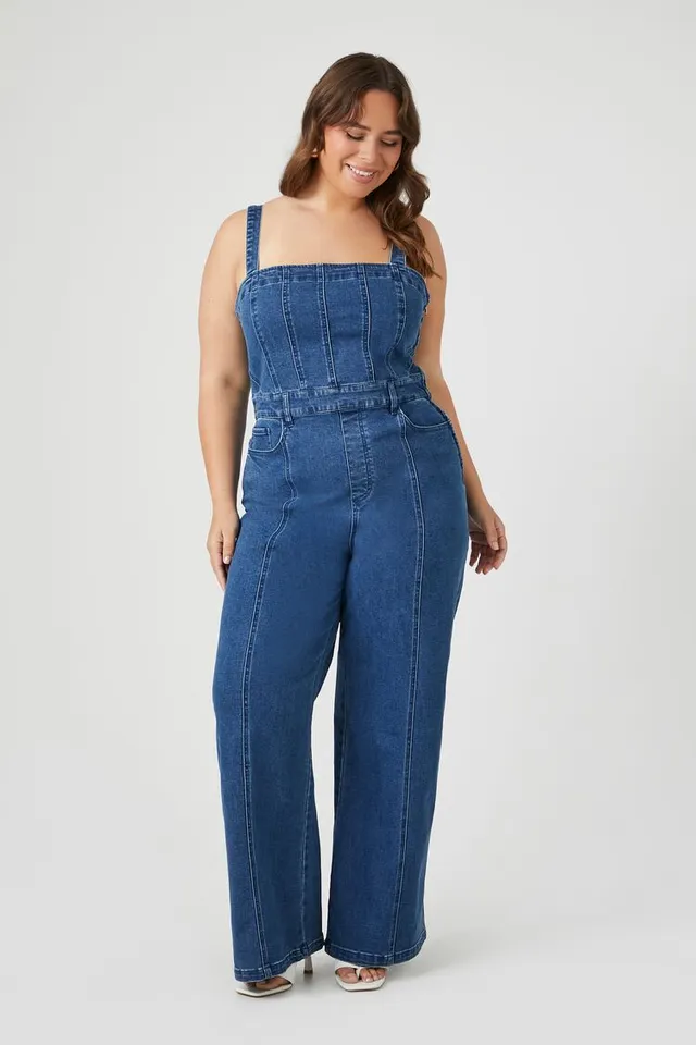 Weekend Style Long Sleeve Denim Jumpsuit