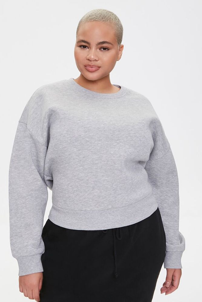 Women's Fleece Crew Neck Sweatshirt 2X