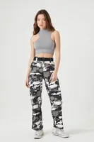 Women's Camo Print Cargo Pants