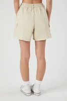 Women's High-Rise Cargo Shorts in Sand Medium