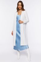 Women's Sequin Open-Front Kimono White