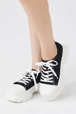 Women's Lace-Up Lug-Sole Sneakers 7