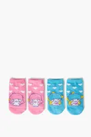 Girls Little Twin Stars Sock Set - 2 pack (Kids) in Blue