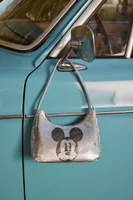 Women's Disney Mickey Mouse Sequin Handbag in Silver