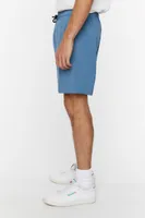 Men Everyday Drawstring Shorts in Stone Blue Medium