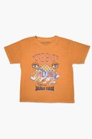 Kids Foreigner Graphic T-Shirt (Girls + Boys) in Mustard, 11/12