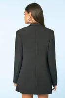 Women's Rhinestone Single-Breasted Blazer Black