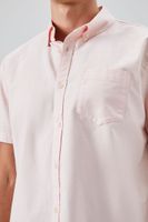 Men Pocket Button-Front Shirt in