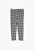 Girls Houndstooth Leggings (Kids) in Black/White, 13/14